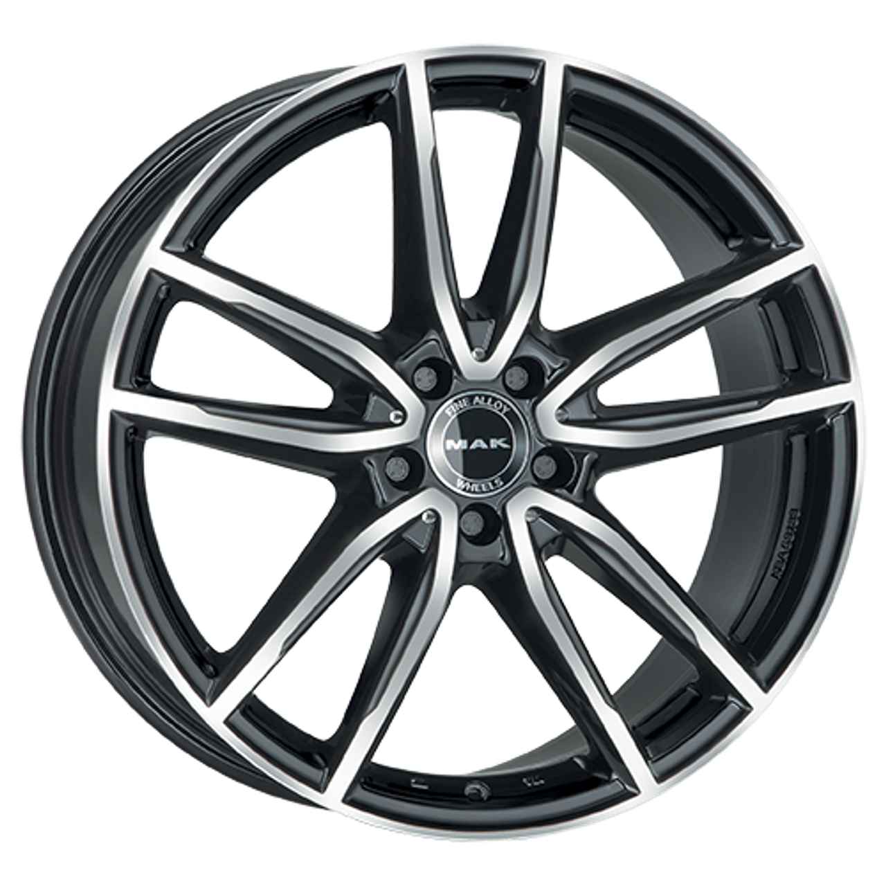 Bild von MAK EVO-D CERCHI IN LEGA SCHWARZ SPIEGEL 9,5 x 20 5X112 ET 45
