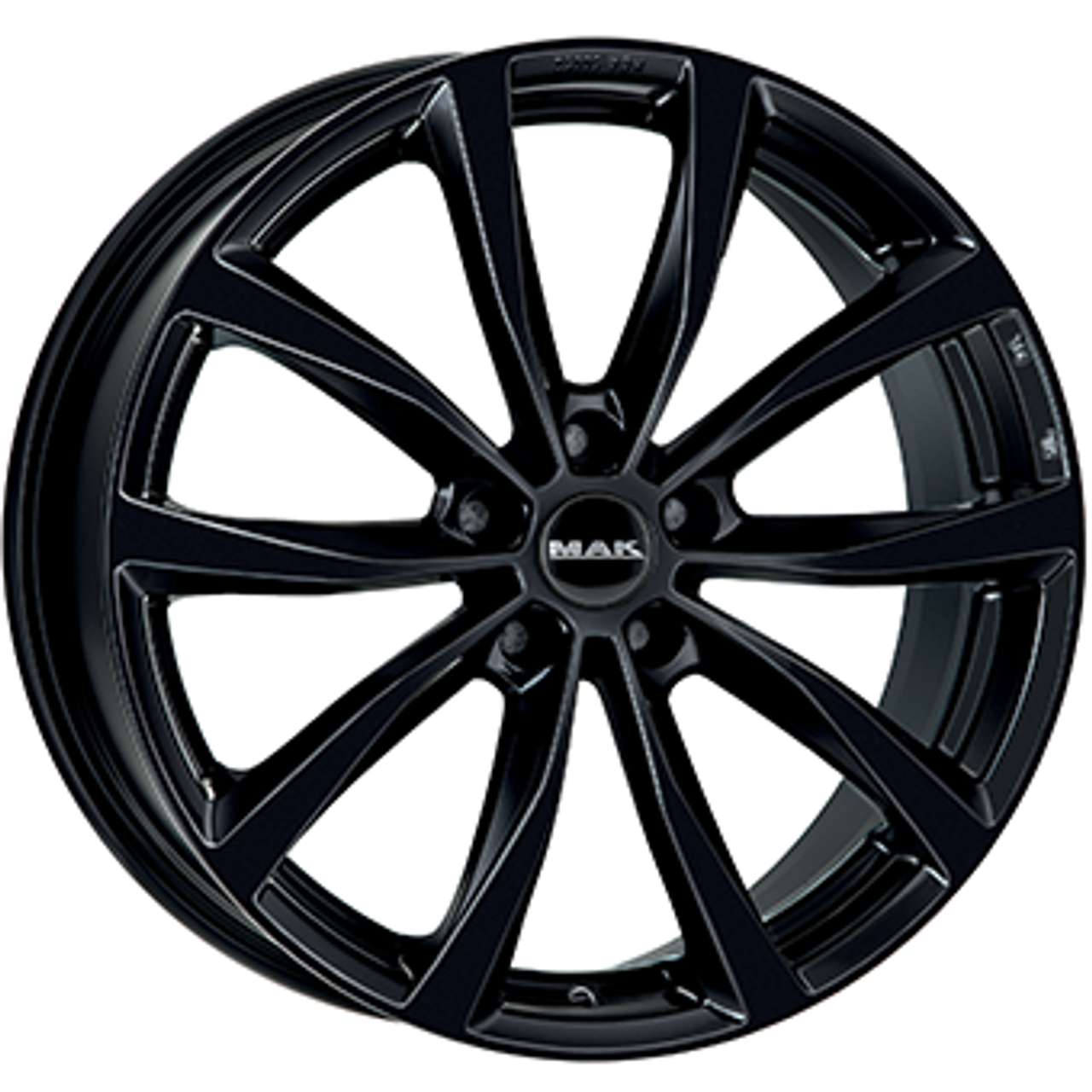 Bild von MAK WOLF CERCHI IN LEGA GLOSS BLACK 8x18 5X112 ET 30