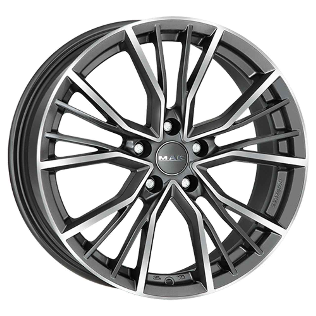 Bild von MAK UNION gun metal mirror face 10.0Jx22 5x112 ET32