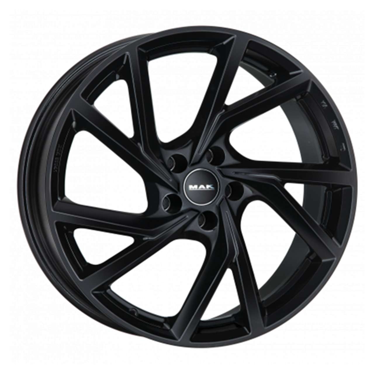 Bild von MAK KASSEL CERCHI IN LEGA GLOSS BLACK 7.5x18 5X112 ET 51