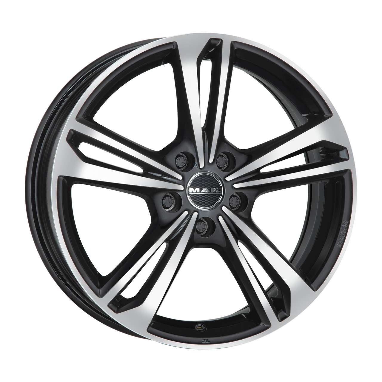 Bild von MAK EMBLEMA UNIVERSAL black mirror 6.0Jx15 5x114.3 ET45