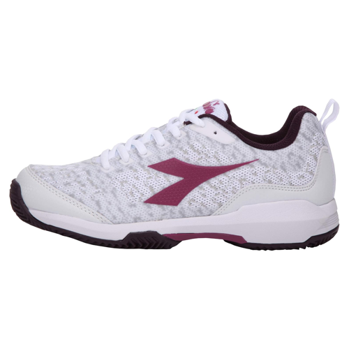 Bild von Diadora Damen Tennisschuh 'Speed Shot W Clay' White/Boysenberry – perfekter Begleiter auf dem Platz