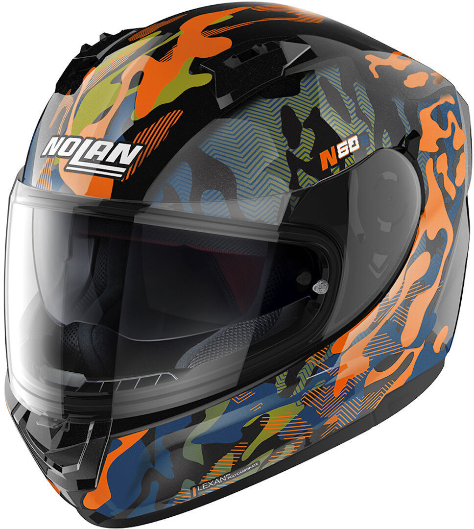 Bild von Nolan N60-6 Foxtrot Helm, schwarz-orange, Größe XS für Männer