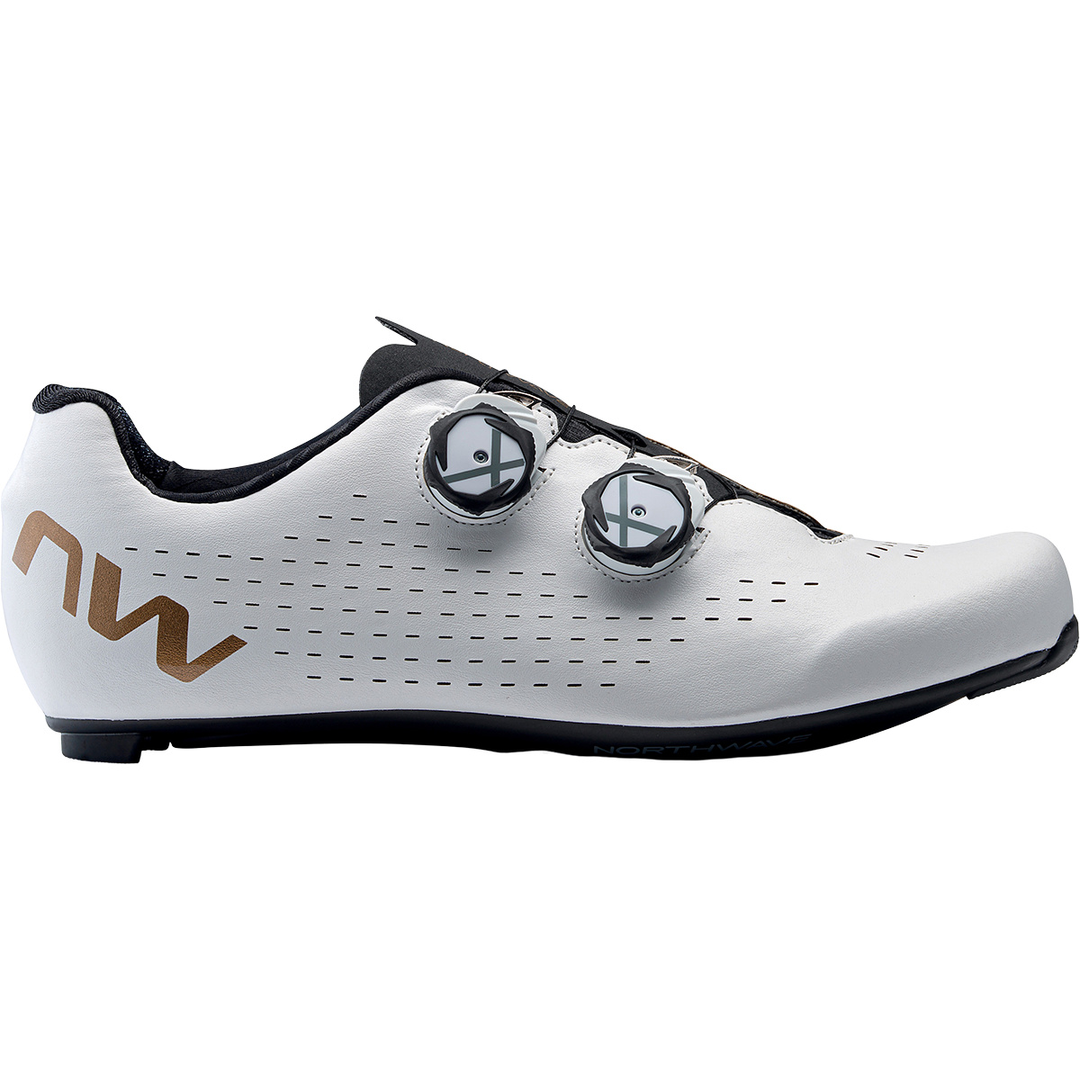 Bild von Northwave Revolution 3 Rennrad Fahrrad Schuhe weiß/bronzefarben 2024 37