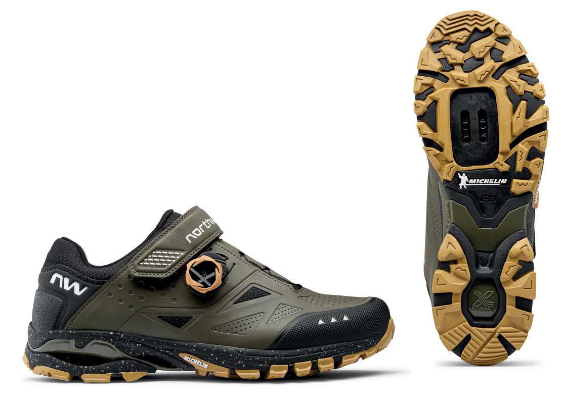 Bild von Northwave Spider Plus 3 MTB / Trekking Fahrrad Schuhe grün/schwarz 2025 43