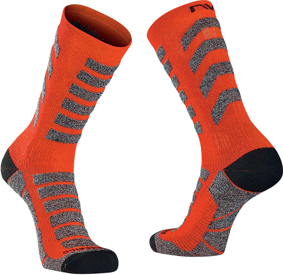 Bild von Northwave Husky Ceramic High Winter Fahrrad Socken orange/grau 2022 XS (34-36)