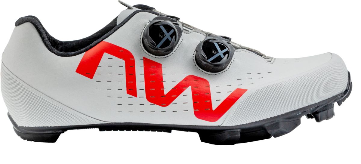 Bild von Northwave Rebel 3 MTB Fahrrad Schuhe grau/rot 2025 39.5