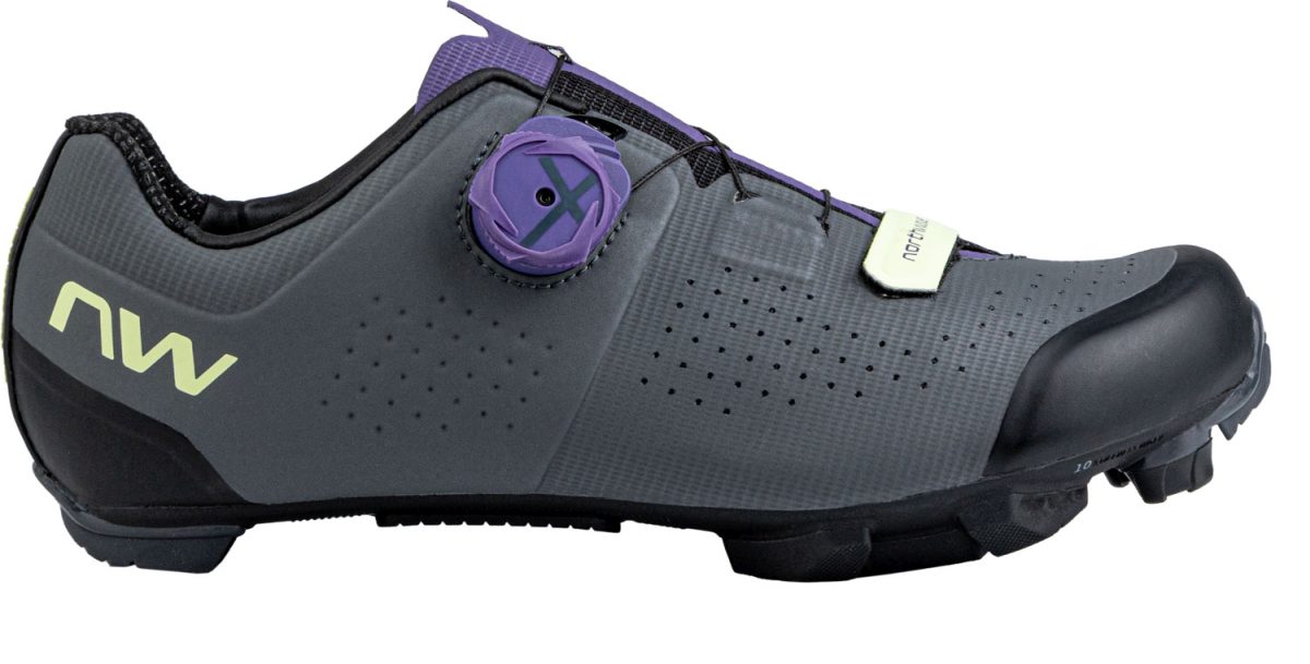 Bild von Northwave Razer Damen MTB Fahrrad Schuhe grau/lila 2025 40.5