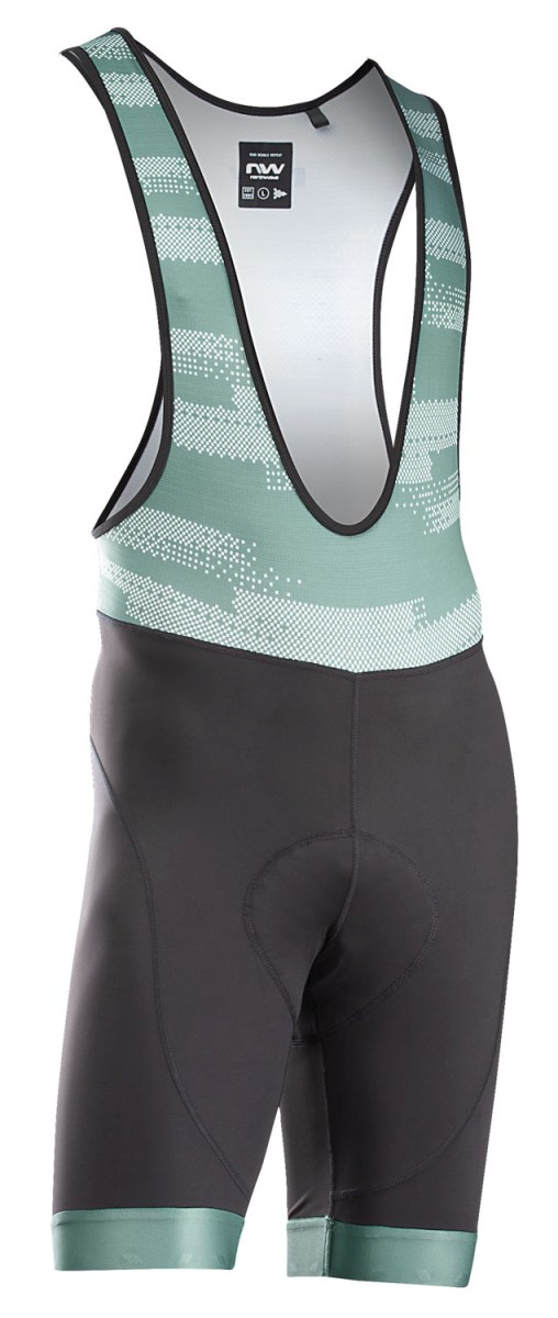 Bild von Northwave Active Evo Fahrrad Trägerhose kurz schwarz/grün 2025 XL (52)