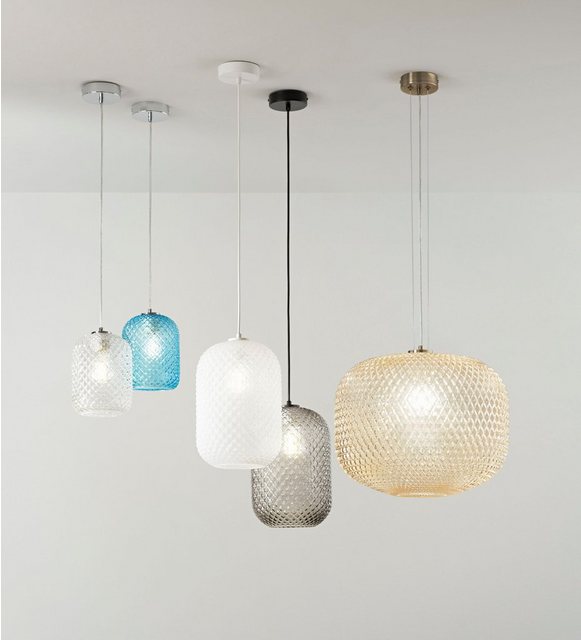 Bild von Luce ambiente Design Pendelleuchte »Ashford«, E27, max. 60 W, Glas - blau
