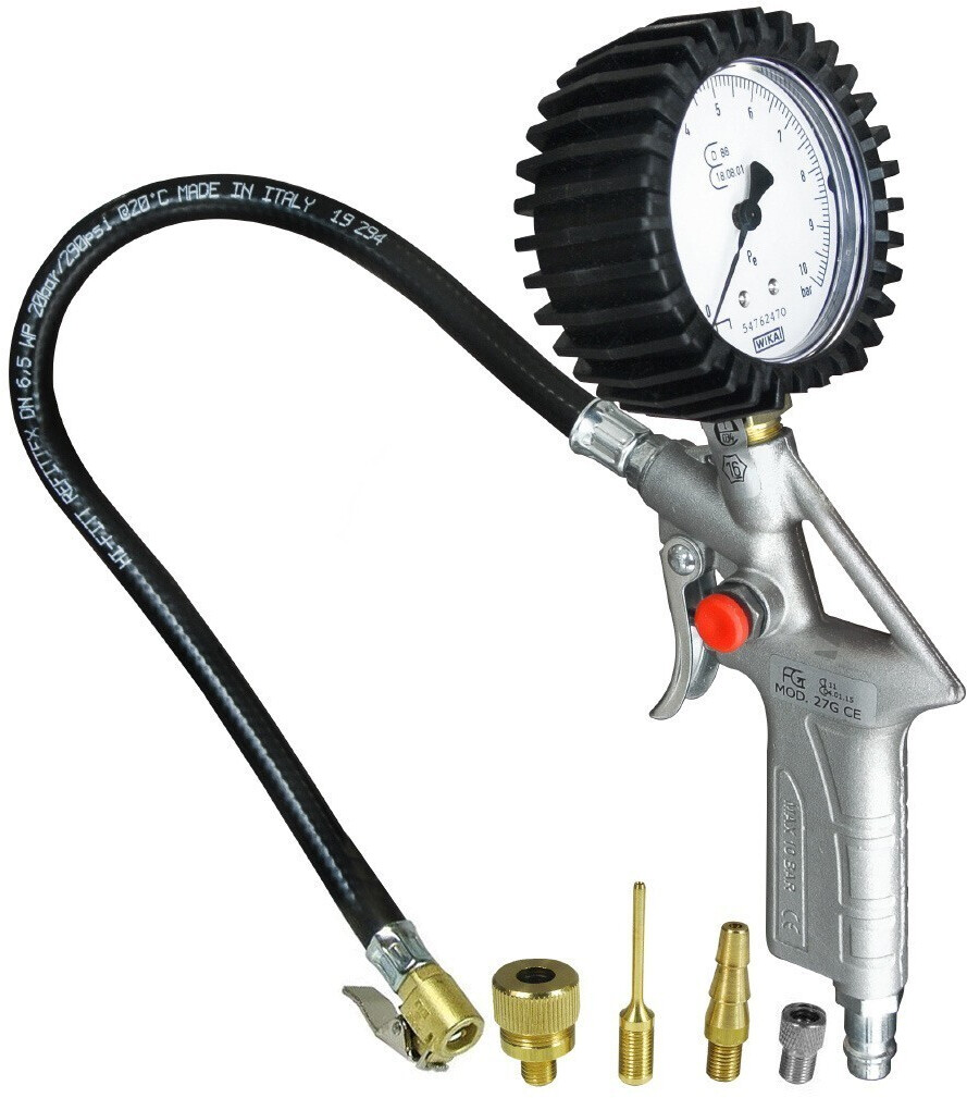 Bild von DF DF11046 Reifenfüller geeicht: Reifenfüllgerät, Momentstecker, 4er Adapter-Set
