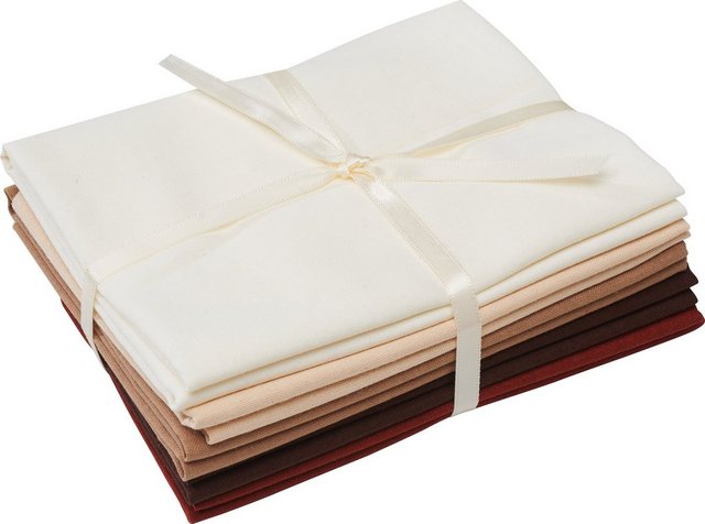 Bild von stafil Stoff Stoffpaket Patchy Uni Natur-Braun, 5 Zuschnitte á 55 cm x 45 cm
