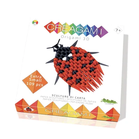 Bild von BrainBox Spiel CREAGAMI - Origami 3D Marienkäfer 113 Teile