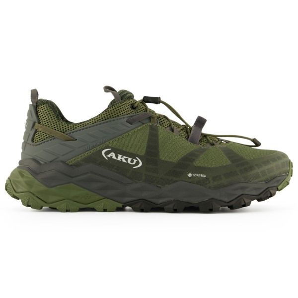 Bild von AKU M Flyrock GTX Oliv - Gore-Tex Schneller dynamischer Herren Gore-Tex Wanderschuh, Größe EU 45 - Farbe Green - Grey