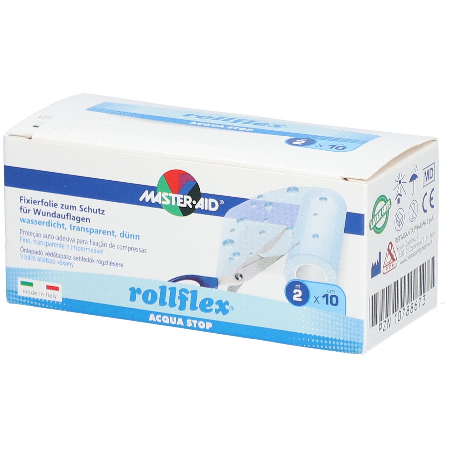 Bild von ROLLFLEX ACQUA STOP Fixierfolie 10 cm x 2 m