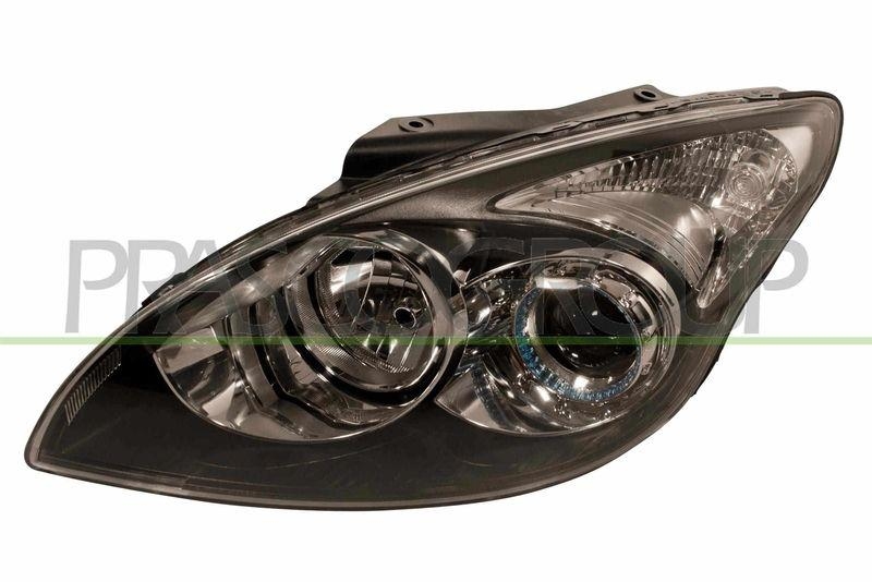 Bild von PRASCO HN0404924 Scheinwerfer Hauptscheinwerfer, Frontscheinwerfer links H7, H1 schwarz mit Stellmotor für LWR HYUNDAI: i30 II Hatchback