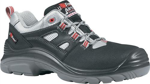 Bild von Sicherheitsschuh Corner Gr.45, schwarz/grau/rot Leder S3 SRC EN20345 U.POWER