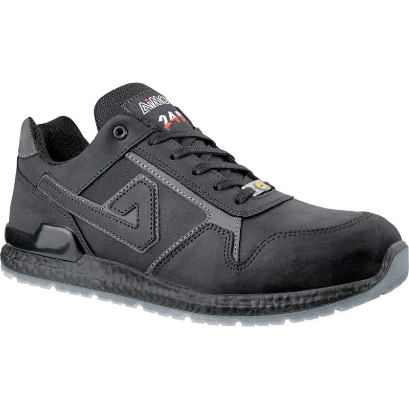 Bild von Sicherheitsschuh schwarz Leder S3 SRC ESD EN20345 Roky AIMONT 40