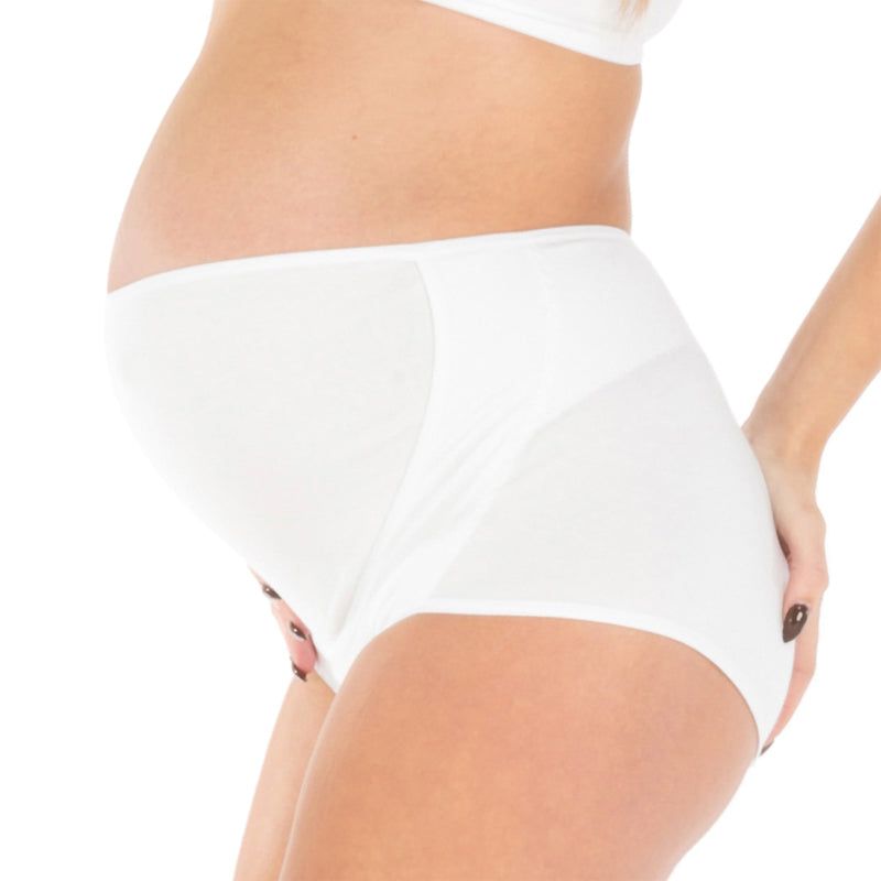 Bild von MYSANITY Schwangerschafts Miederhose, gekreuzt, Weiß