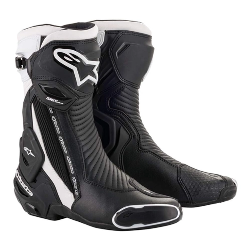 Bild von Alpinestars SMX Plus V2 Motorradstiefel – Schwarz/Weiß, Größe 48 für Männer
