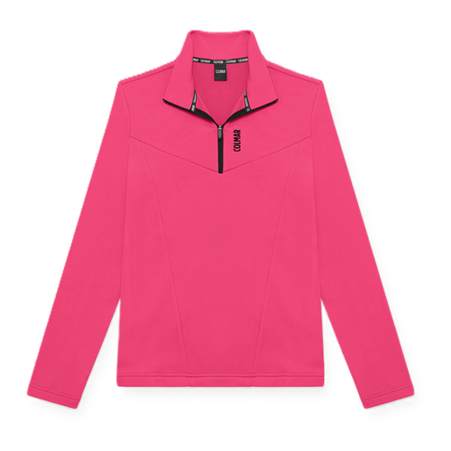 Bild von COLMAR Sweatshirt mit Troyerkragen für Damen in Pink
