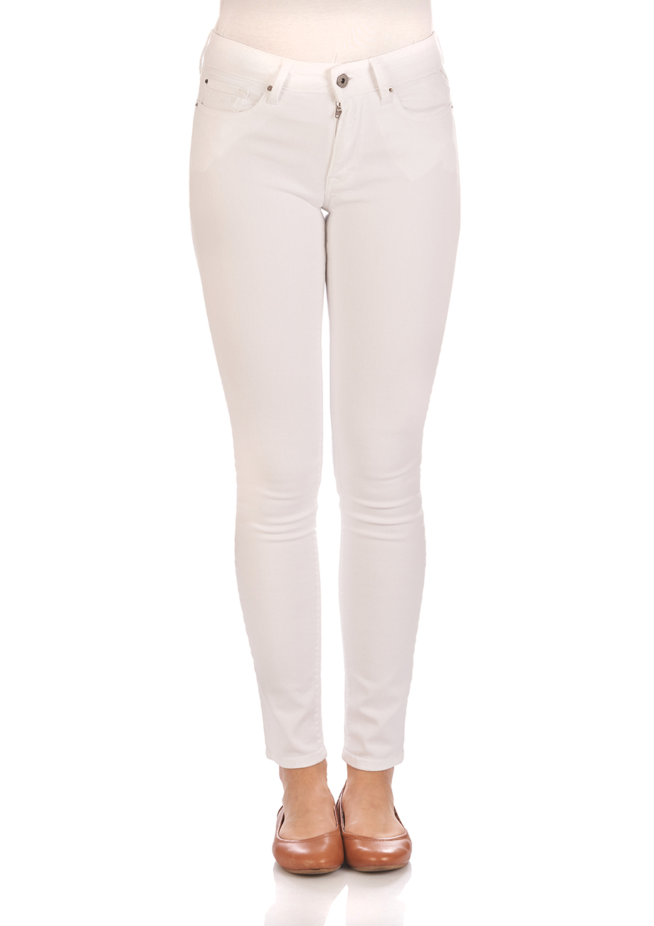 Bild von Replay Damen Jeans New Luz - Skinny Fit - Weiß - White Denim