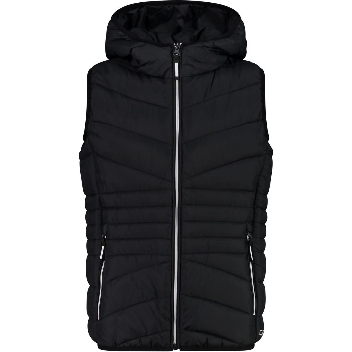 Bild von CMP - Girl's Vest Fix Hood - Kunstfaserweste Gr 164 schwarz