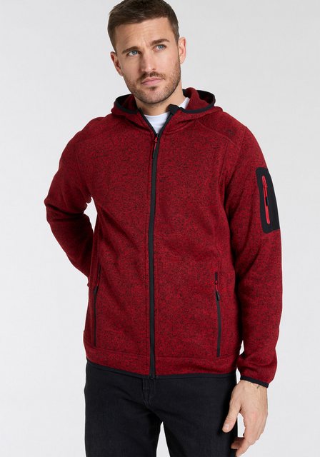 Bild von CMP Strickfleecejacke »MAN JACKET FIX HOOD«, (1 St.), mit Kapuze
