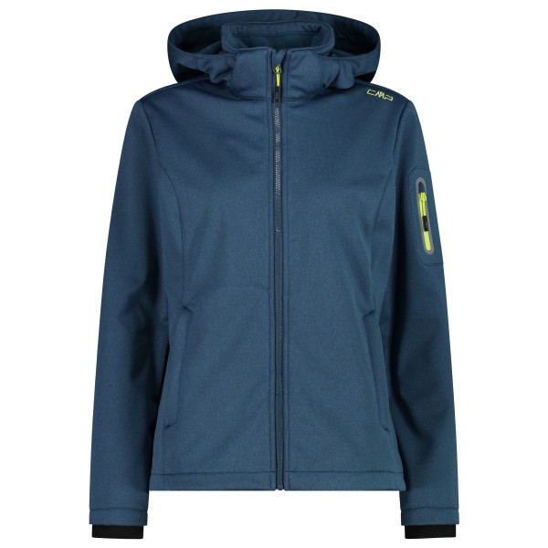 Bild von CMP Campagnolo, Damen, Jacke, Women's Jacket Zip Hood Melange Softshell (48, 3XL), Blau, 48, 3XL
