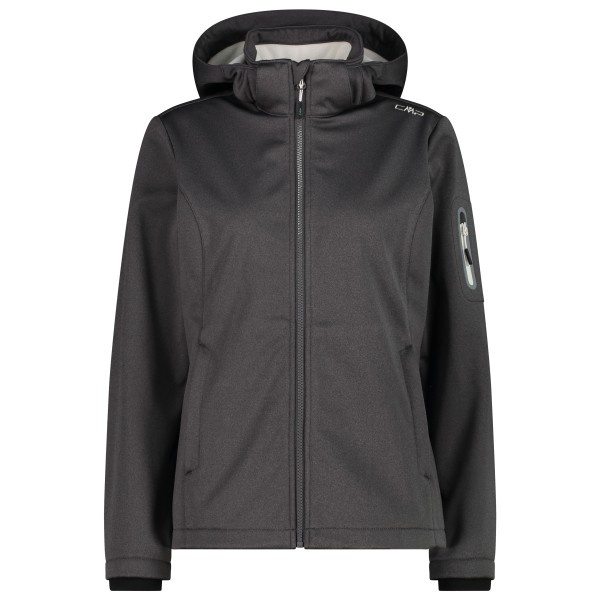Bild von CMP - Women's Jacket Zip Hood Melange Softshell - Softshelljacke Gr 48 grau