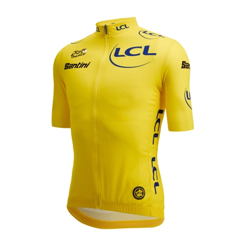 Bild von TOUR DE FRANCE Gelbes Trikot 2023 Kurzarmtrikot, für Herren, Größe S, Radtrikot,