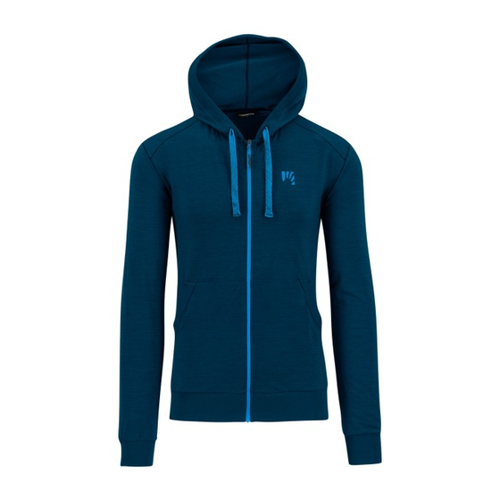 Bild von Karpos Coppolo Merino Full Zip Hoodie - Merinohoodie Gr. M blau