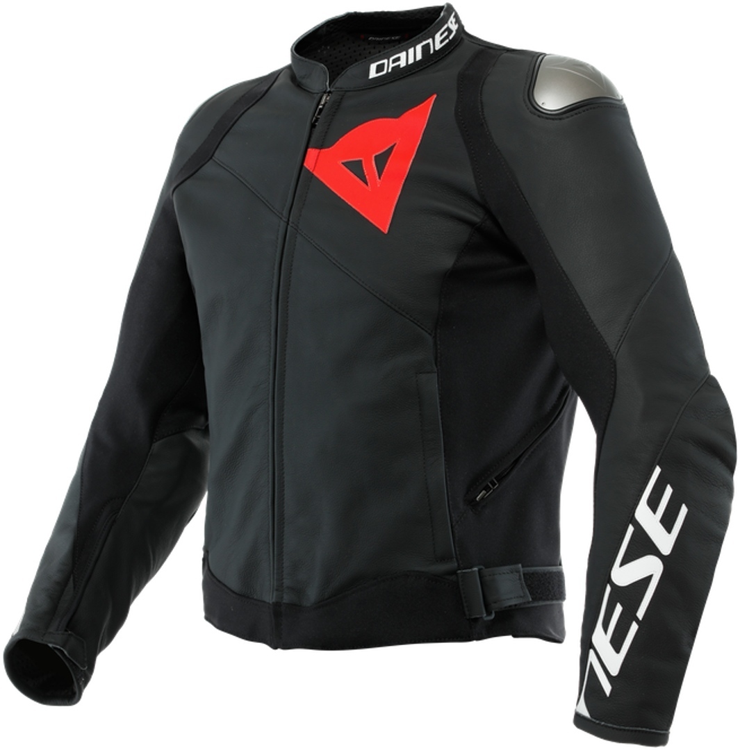Bild von Dainese Sportiva Motorrad Lederjacke, schwarz, Größe 48 für Männer