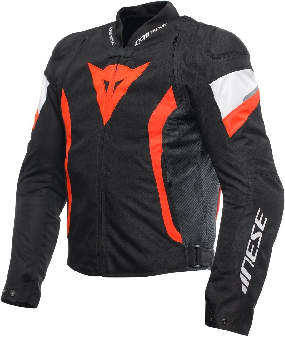 Bild von Dainese Avro 5 Motorcycle Textile Jacket, schwarz-weiss-rot, Größe 50 für Männer