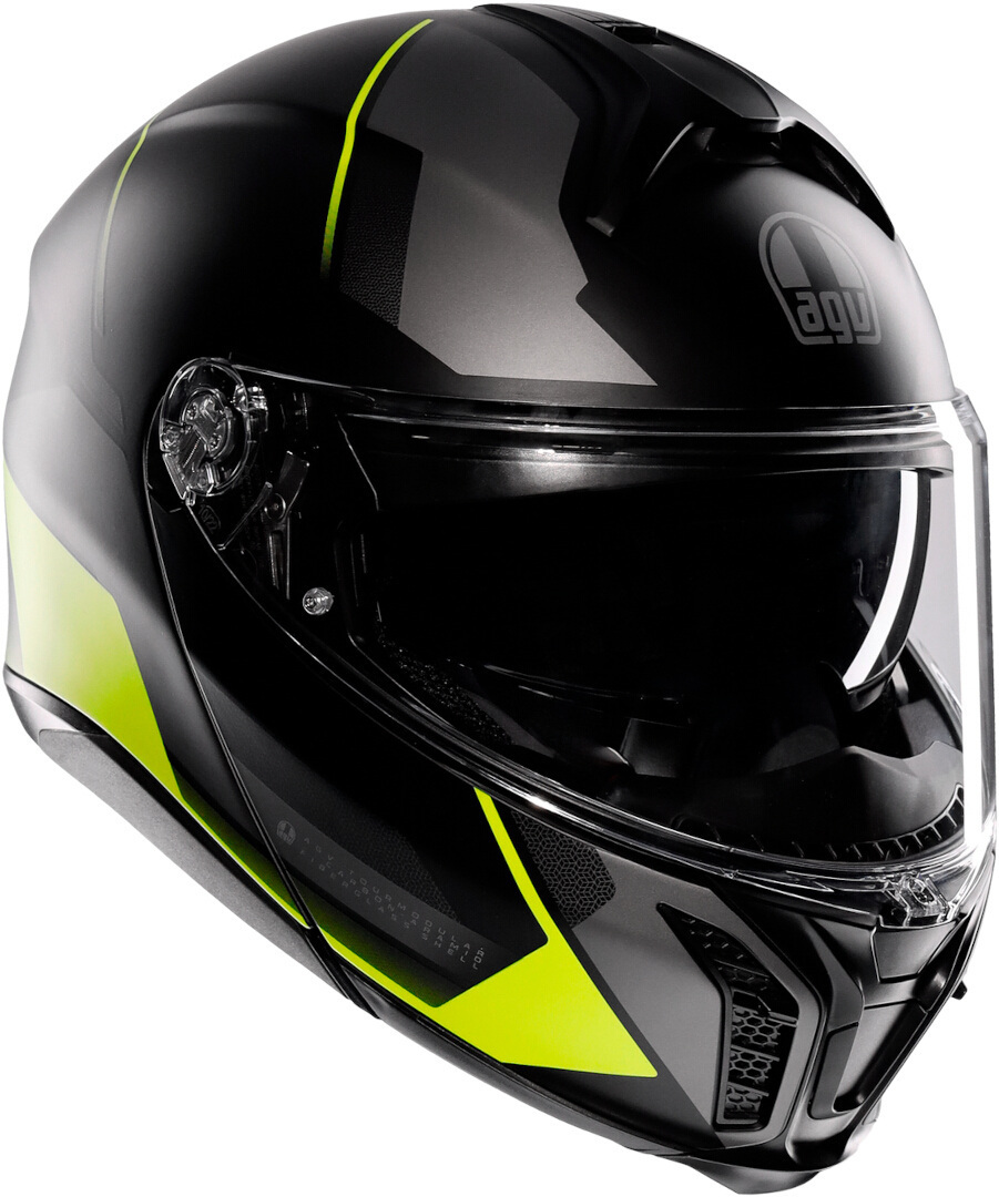 Bild von AGV Tourmodular Perception Klapphelm, schwarz-grau-gelb, Größe XS für Männer