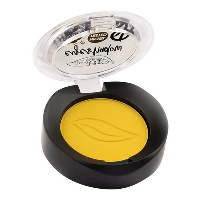 Bild von puroBIO cosmetics Compact Eye Shadow - 18 Indisches Gelb (matt)