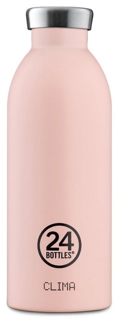 Bild von 24Bottles Clima Bottle – Thermosflasche, 500 ml, Edelstahl, Thermosflasche, 100% dicht (12 h heiß 24 h kalt), italienisches Design, umweltfreundliche Thermosflaschen, Water Bottle Dusty Pink