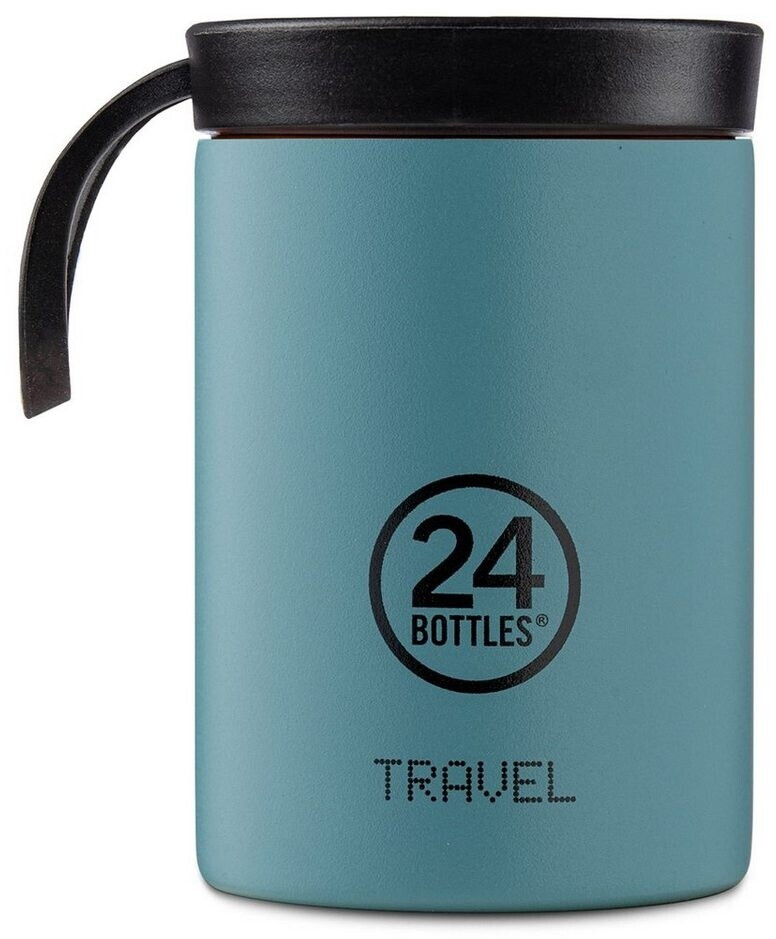 Bild von 24Bottles Travel Tumbler Fill & Go Lid Isolierbecher - powder blue - 350 ml