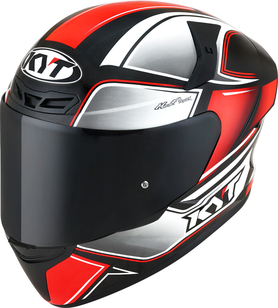 Bild von KYT TT Course Tourist Helm, schwarz-grau-rot, Größe XS für Männer