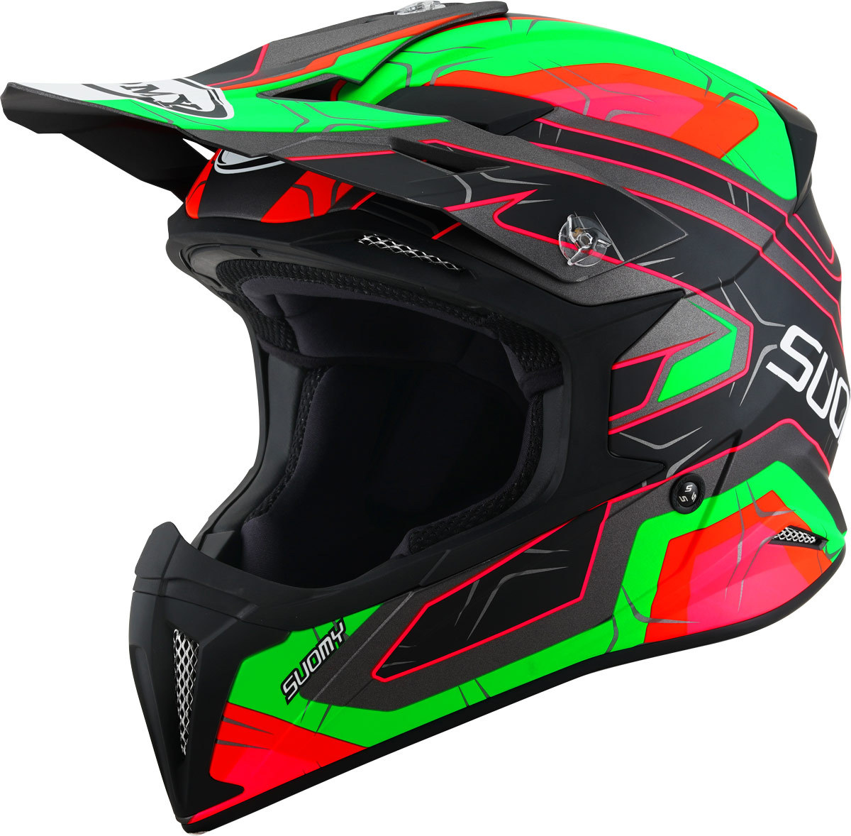 Bild von Suomy X-Wing Subatomic Motocross Helm, schwarz-grün, Größe XL für Männer