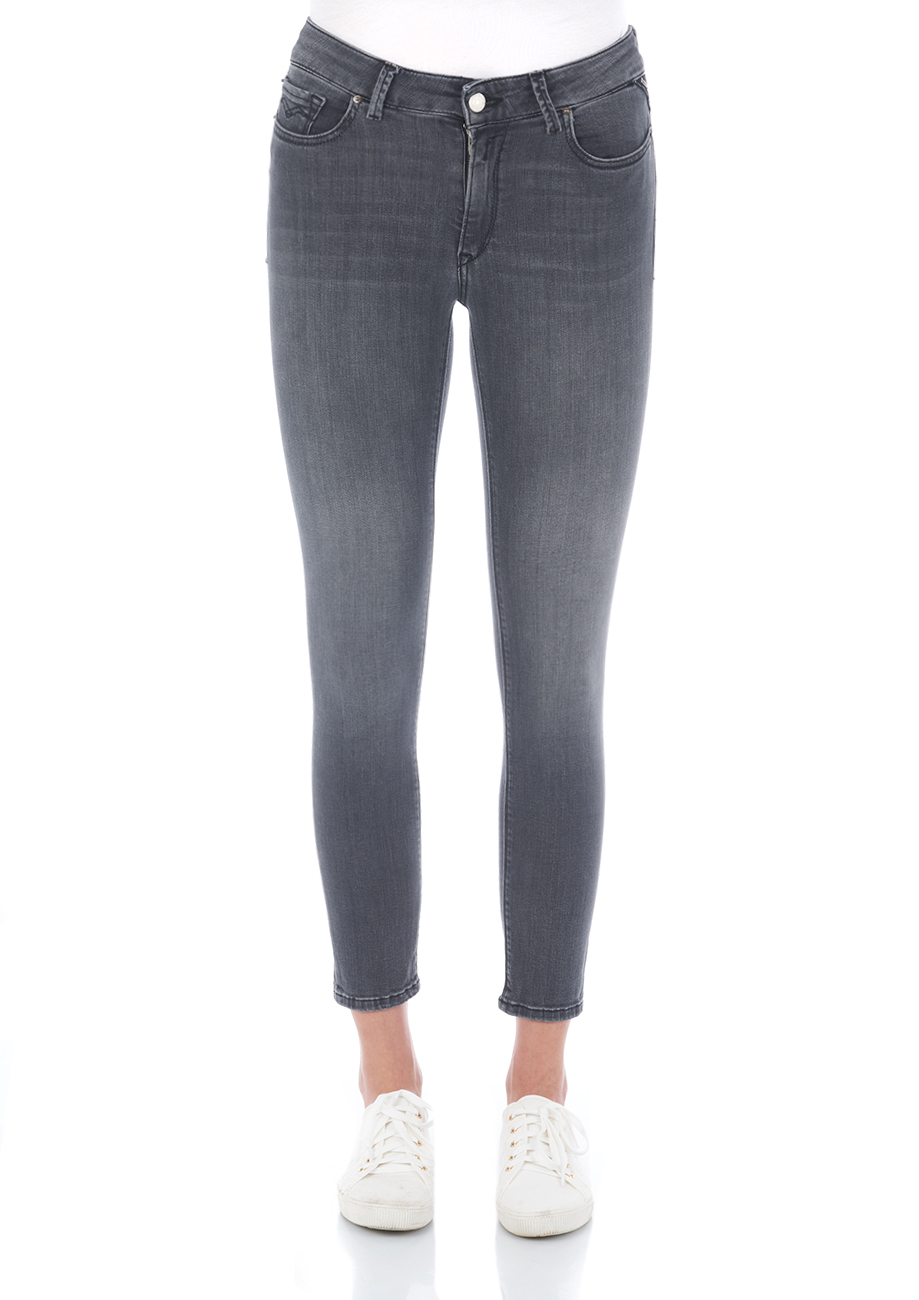 Bild von Replay Damen Jeans Luzien - Skinny Fit - Grau - Dark Grey