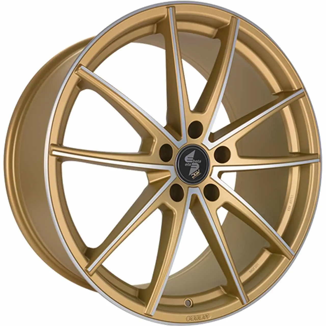 Bild von ETABETA MANAY gold matt full polished 8.5Jx19 5x112 ET31