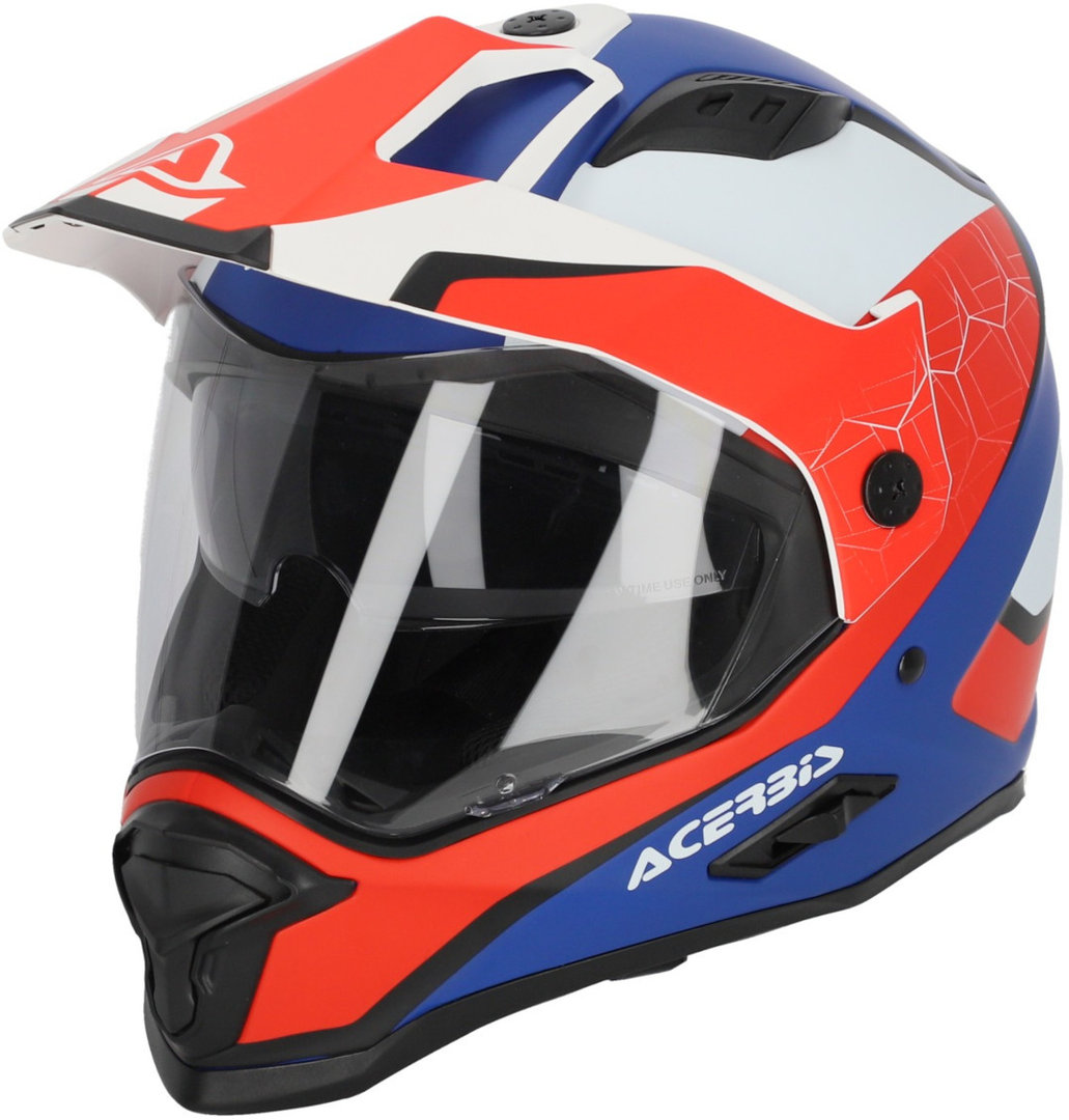 Bild von Acerbis Reactive Helm, weiss-blau, Größe XS für Männer