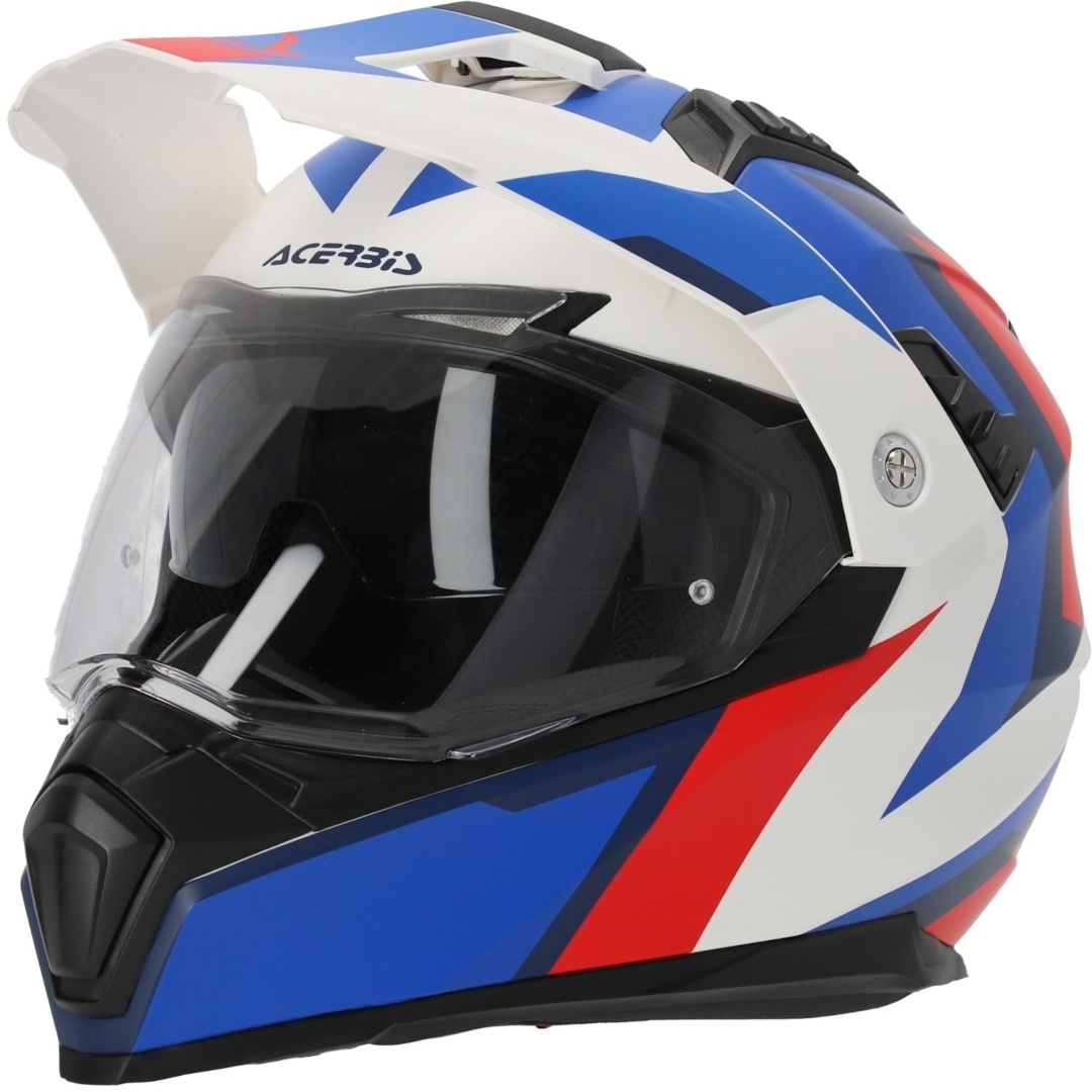 Bild von Acerbis Flip FS-606 2024 Motocross Helm, weiss-rot-blau, Größe S für Männer