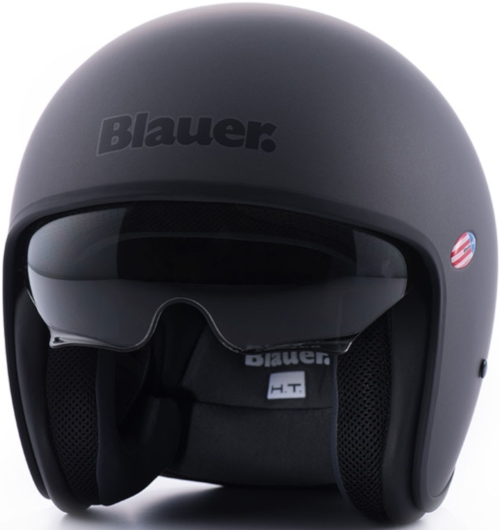 Bild von Blauer Pilot 1.1 Monochrome Titan Matt Jethelm, silber, Größe XS für Männer