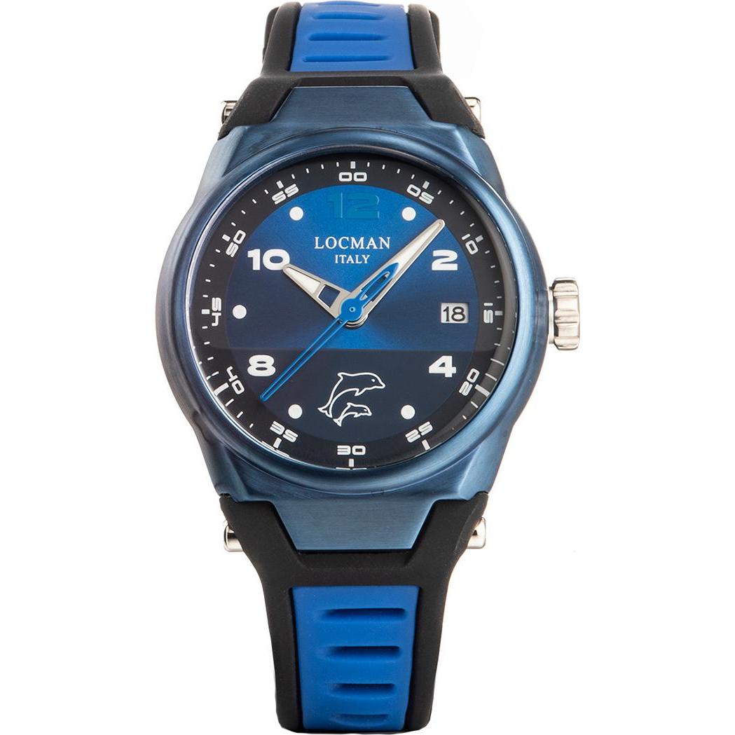 Bild von Locman, Armbanduhr, Italy Damenuhr Mare Ref: 0558B, Blau, (Analoguhr, 39 mm)