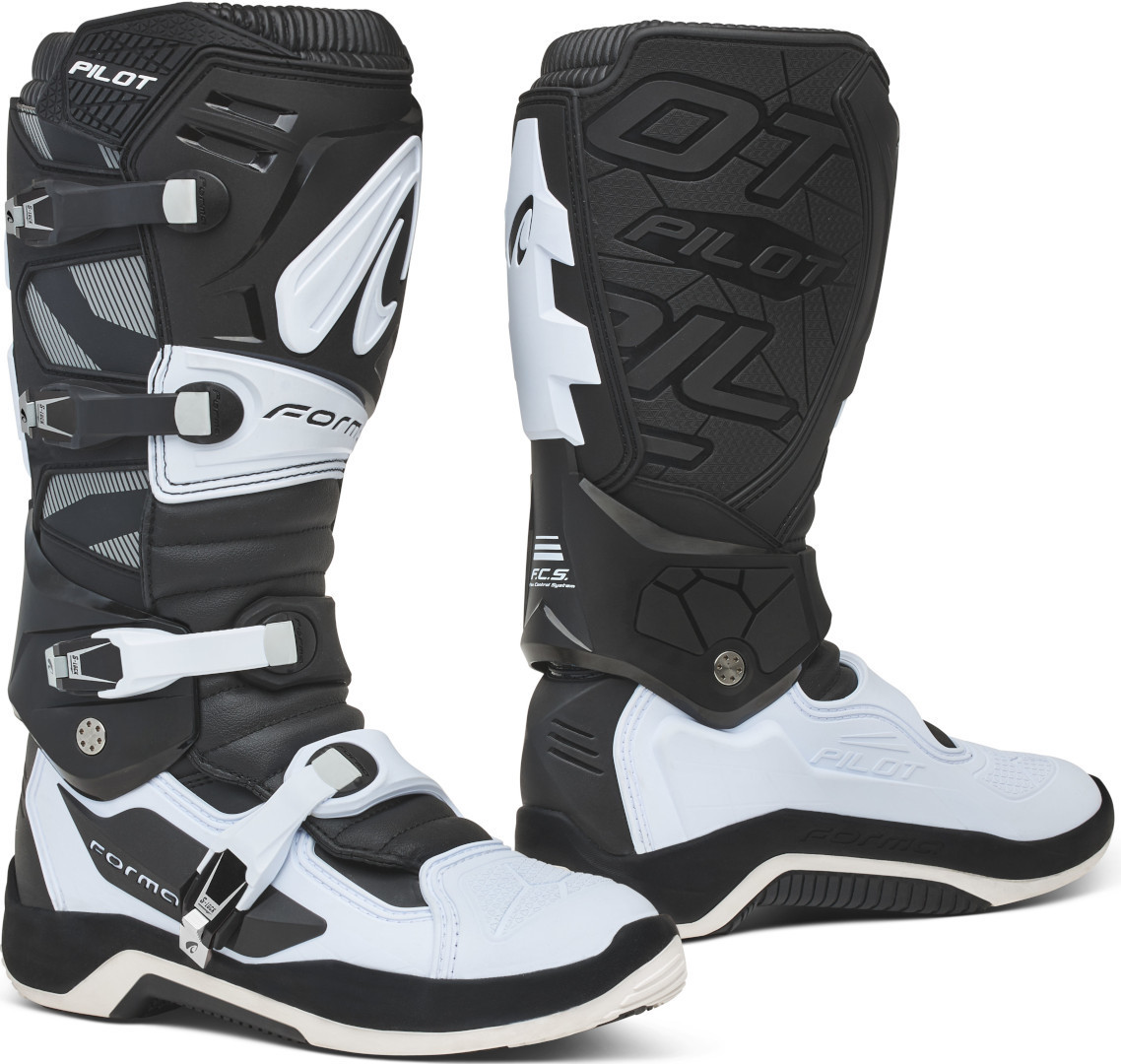 Bild von Forma Pilot Motocross Stiefel, schwarz-weiss, Größe 44 für Männer