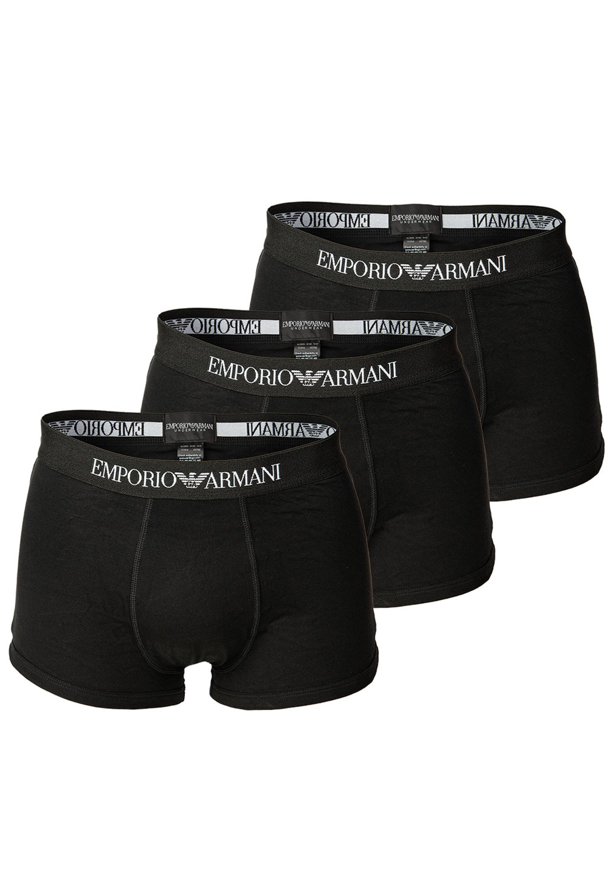 Bild von Emporio Armani Trunk CC722 Pure Cotton (Vorteilspack, 3-St., 3er-Pack, 6er-Pack) Herren Short Boxer Unterhose Pure Cotton kurzes Bein