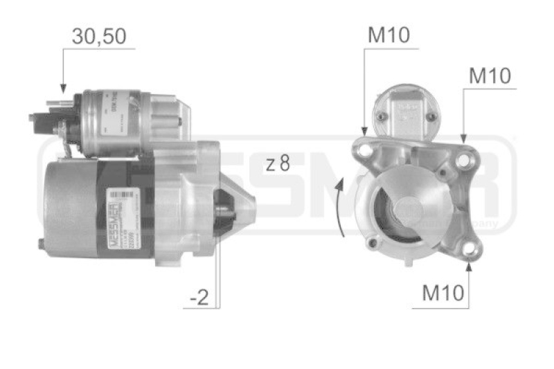 Bild von ERA Starter 12V für MITSUBISHI RENAULT NISSAN 8200266777A 8200182178 8200266777B 220399A