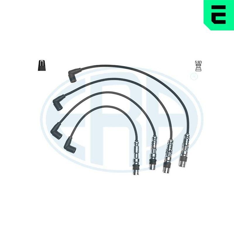 Bild von ERA 883001 Zündkabelsatz Zündleitungssatz 4 VOLKSWAGEN: Polo V Hatchback, GOLF 6, Golf Plus / Crossgolf, SKODA: Yeti, Fabia 2, SEAT: Leon II Hatchback